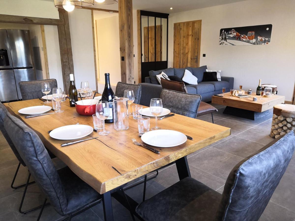 Chez Lucienne, Jacuzzi Et Sauna Samoëns Esterno foto